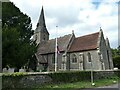 St Peter, Ufton Nervet: the flag at half mast