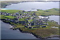 Hamnavoe, West Burra, from the air