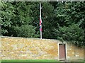 Union Flag at half-mast, Hallaton Hall