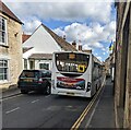 South West Coaches bus, High Street, Bruton