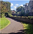 Bend in a path, Lower Backway, Bruton