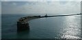 TR3440 : Sea wall in the Port of Dover by DS Pugh