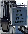 Sign of Ye Olde Three Crowns