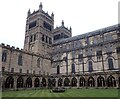 NZ2742 : Durham Cathedral - Looking across the Cloister Garth by Rob Farrow