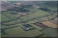 River Bain and disused Horncastle Canal N of Haltham: aerial 2022