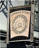 TQ0371 : Sign for the London Stone, Staines by JThomas