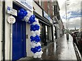 H4572 : Balloons at United Fitness entrance, Omagh by Kenneth  Allen