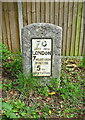 Milestone beside Bournemouth Road (B3043)