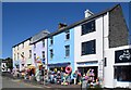 SH3735 : Colourful shops, Pwllheli by Bill Harrison