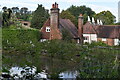 Houses below the former mill pond, Mill Lane