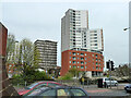 Lynton House (left) and Raphael House, Ilford, 2011