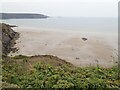 Looking down on Broad Haven beach from Settlands Hill