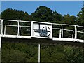 Detail on footbridge over A4060, by business park, Abercanaid