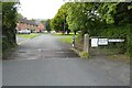 Cattle grid at the entrance to Werstan Close