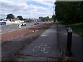 SE3534 : Bus and cycle lanes on Cross Gates Road by Stephen Craven