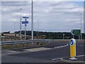 Cycle signage at the Manston Lane roundabout