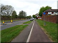 Dual use path beside Rowner Road (B3334)