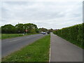 Cycle track beside Peak Lane