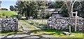 Footpath/public bridleway junction and farmhouse on SE side of Church Gate