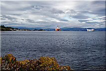NH7867 : Cromarty from the shore below the South Sutor path by Julian Paren
