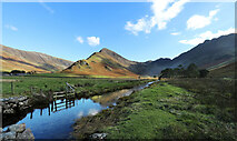NY1914 : Upstream Warnscale Beck, looking to Fleetwith Pike by Andy Waddington