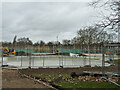 Building skateboard park, Clissold Park, 2011