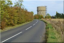 TL2140 : Water tower on Edworth Road by Philip Jeffrey