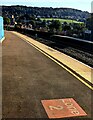 Zone 2 marker, platform 2, Bath Spa station