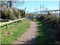 ST5087 : Wales Coast Path at gate by M J Roscoe