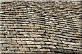 SP1501 : A Cotswold slate roof by Philip Halling