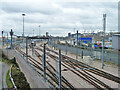 Tracks south from Eurostar depot, Temple Mills