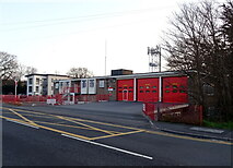 SZ1593 : Fire station on Fairmile Road by JThomas