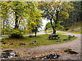 Parking area below Campdalemore Wood