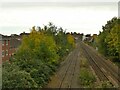 Railway south of Ellesmere Road bridge