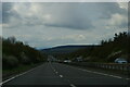 A5 westbound, dropping towards the River Tern