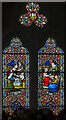 TQ8713 : Stained glass window, St Mary & St Peter's church, Pett by Julian P Guffogg