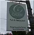 Sign for the Cadeby Pub & Restaurant