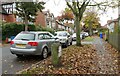 Old milestone on  Cardigan Road - Milestone Society National ID: YE_BRBV01