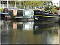 Houseboats on the Grand Union Canal above Brentford Gauging Lock