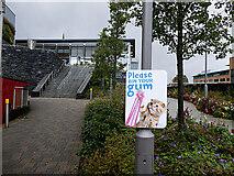 H4572 : Please bin your gum notice, Omagh by Kenneth  Allen