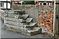 Bradwell on Sea: Pillion stone outside the church