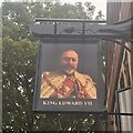 The sign for the King Edward VII