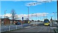 Metrolink tram at Cemetery Road