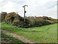 Railway embankment and crossing point