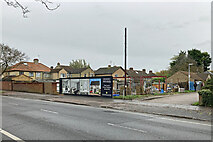 TL4757 : Perne Road: new houses going up by John Sutton