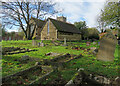 Impington churchyard in November