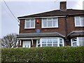 SJ8050 : Blue plaque on semi-detached house in Audley by Jonathan Hutchins