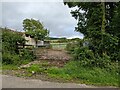 Farm building and field access near Row Foot farm