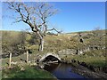 NY8414 : Bridge over Dowgill Beck by Colin
