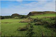 NM8129 : Fields near Slatrach Bay by Hugh Venables